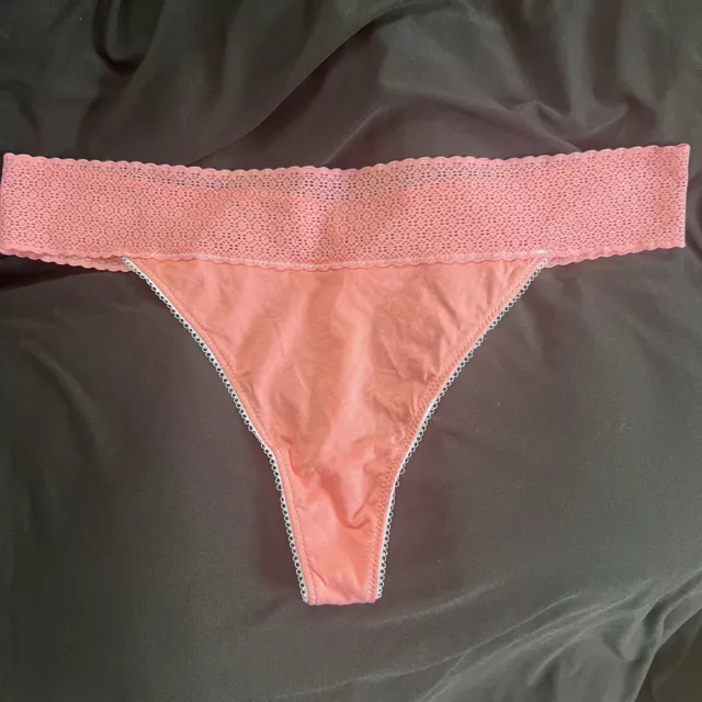 PINK LACEY THONGS Panties Size XL Extra large Thong Pink Lace