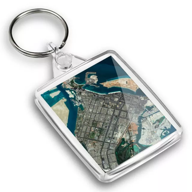 IP02 Passport Keyring  - Aerial View Abu Dhabi Dubai UAE  #44035