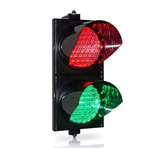 BBMi DC9-36V 200mm8inch Traffic Light Red/Green Stop and Go Light Traffic Sig...