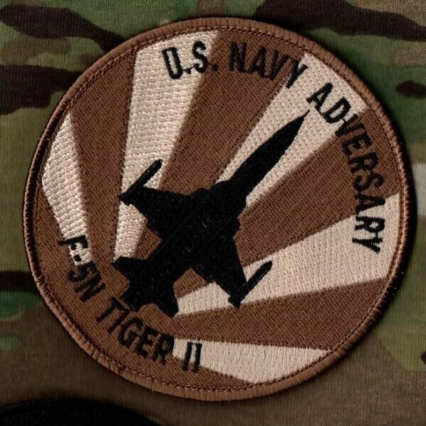 US NAVY FIGHTER WEAPONS SCHOOL NSAWC NAWDC vêlkrö PATCH: F-5N TIGER II ADVERSARY