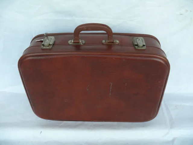 Vintage Soviet USSR Travel Briefcase With Key from 70's  #1570