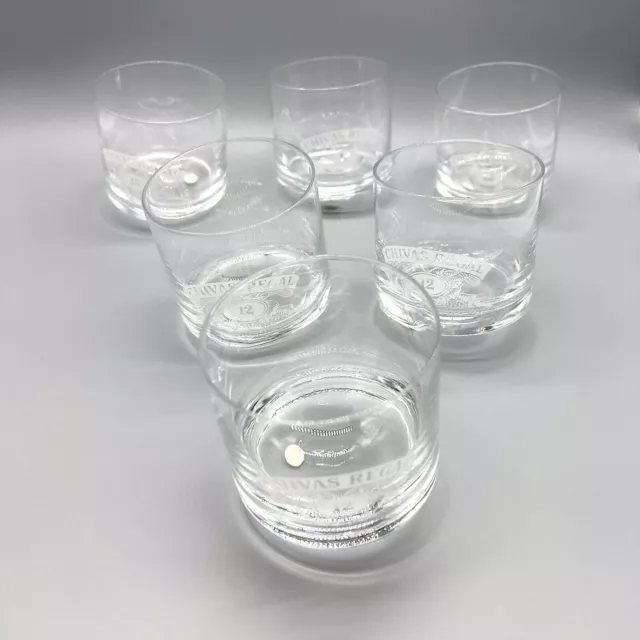 Spinning Chivas Regal 12 vasos de whisky aireación baja con base redonda conjunto de 6