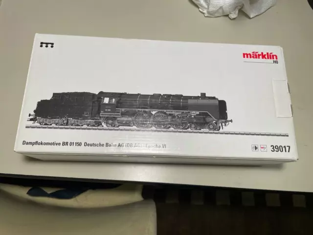 39017 MARKLIN HO Class 01 DB Steam Locomotive mfx+ sounds NIB