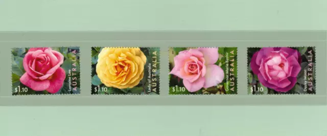 Australia 2022-Australian -Bred Roses Complete Set Of 4 Muh