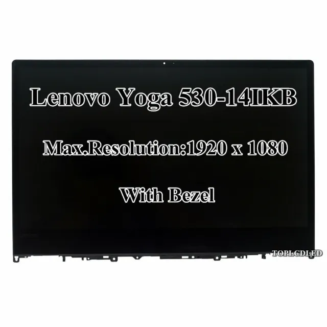 14" Lenovo Yoga 530-14IKB LCD LED FHD Display Touch Screen Assembly With Bezel
