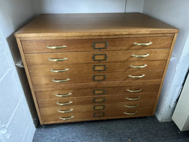 Architect Plan Chest with 8 draws A1 Solid Wood