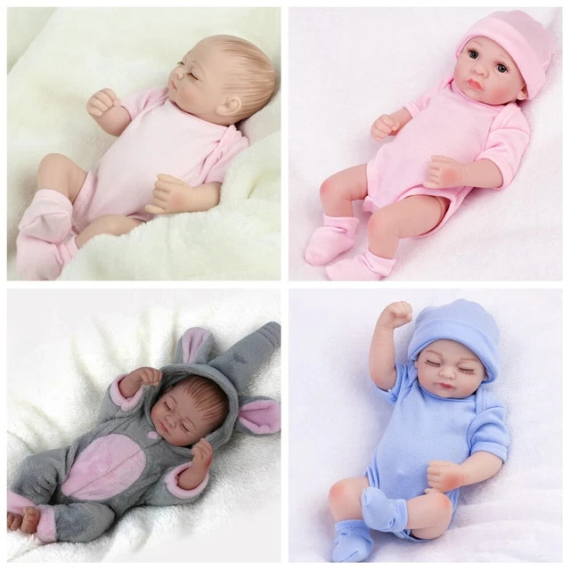 Full Body Soft Realistic Reborn Baby Dolls Vinyl Silicone Newborn Girl Doll Gift