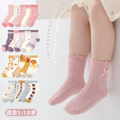 Confezione da 5 calzini cartoni animati bambini calzini invernali belle ragazze ragazzi calzini cotone
