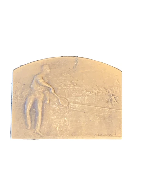 MED10399 - MEDAILLE TOURNOIS DE TENNIS ECHO DE PARIS 1925-1926 par LORDONNOIS