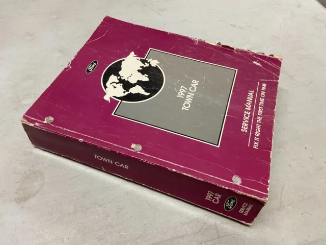 1997 Ford Lincoln Town Car Factory Shop Service Repair Paper Manual Book SKU2