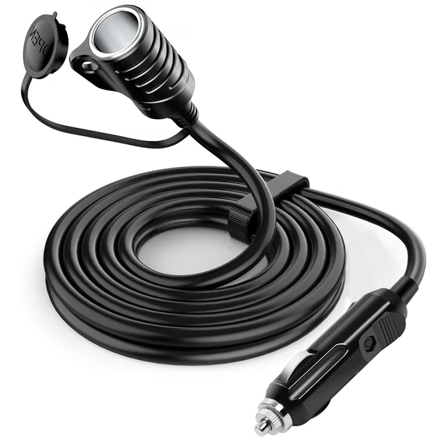 Adaptateur Allume-cigare Triple USB 12-24V - 2 Ports 3.1A + 1 Port 1.0A, 13cm, Neuf