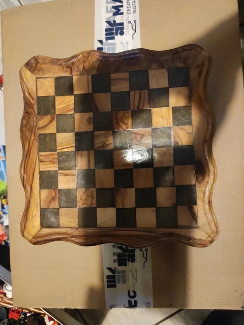 Anciens Pions De Jeu D'échecs En Bois De Buis Complet - Occasion Très Bon état, Vintage, Fabriqué En France