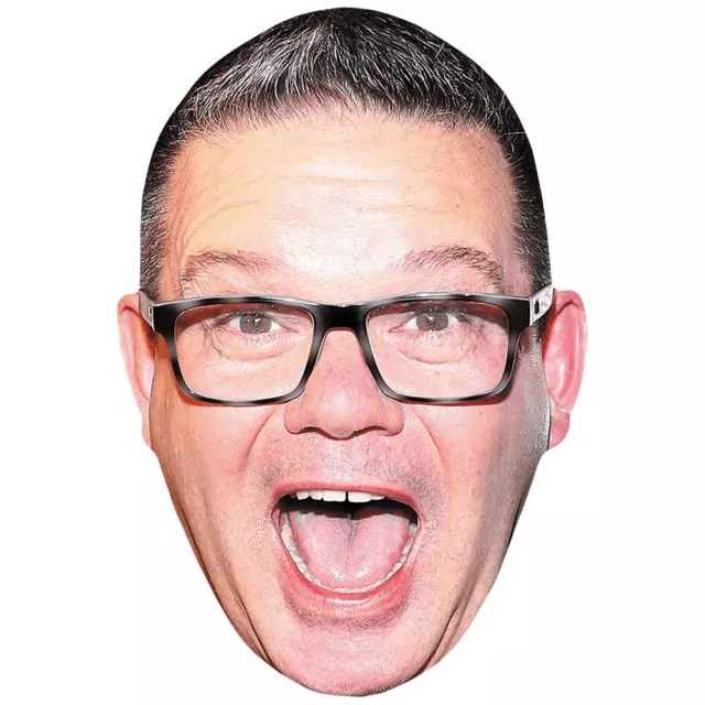 Gary Mehigan (Elated) Big Head. Masque plus grand que nature.