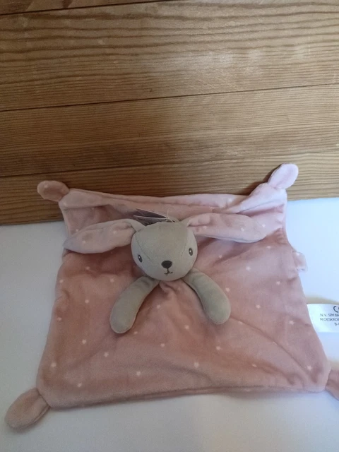 Doudou Plat Lapin Rose Étoiles Simba Toys Neuf