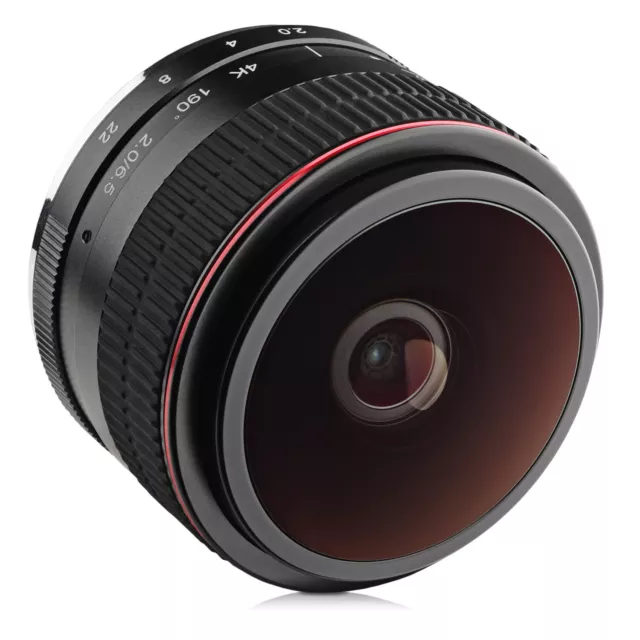 Opteka 6.5mm f/2 Manual Ultra Wide Angle Circular Fisheye Lens for Sony E-Mount