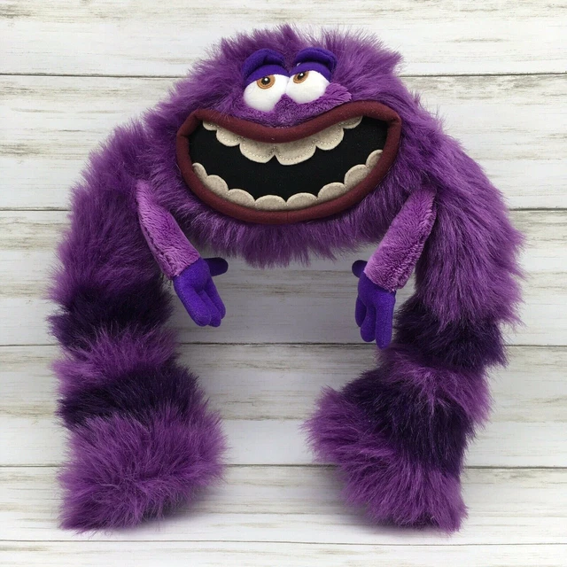 DISNEY STORE PIXAR Monsters Inc University Art Plush Purple Stuffed