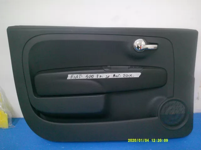 Fiat 500 3 Porte 2015 In Poi Pannello Interno Porta Anteriore Sx F2001 Original