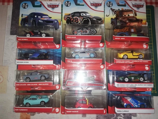 voitures cars disney pixar metal mattel 1/55  2022 prix pour 1 piéce