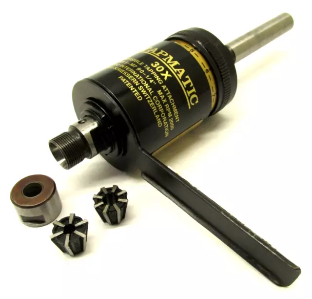 CLEAN! TAPMATIC #0-1/4" REVERSIBLE TAPPING HEAD ATTACHMENT w/ 1/2" SHANK - #30X