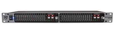 Rockville REQ215 Dual 15 Band 1/3 Octave Graphic Equalizer With Sub-Output!