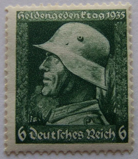 Soldat Mit Stahlhelm 1935 / Wehrmacht / Deutsches Reich - Briefmarke