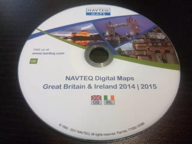 Vauxhall - Cd70 Sat Nav Great Britain & Ireland 2015 Navteq Maps