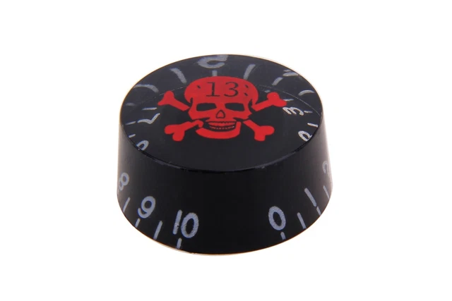 Black Skull Speed Knob Gibson Epiphone Style - Botón negro con calavera Les Paul