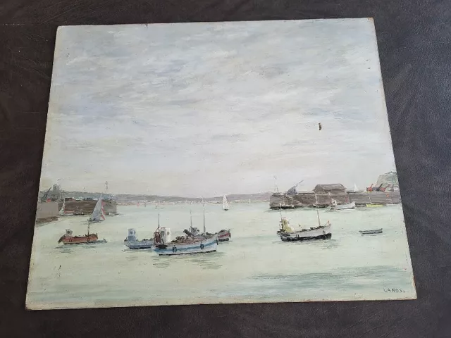 PETIT TABLEAU MARINE SIGNE GARY DU XIX ème SIECLE