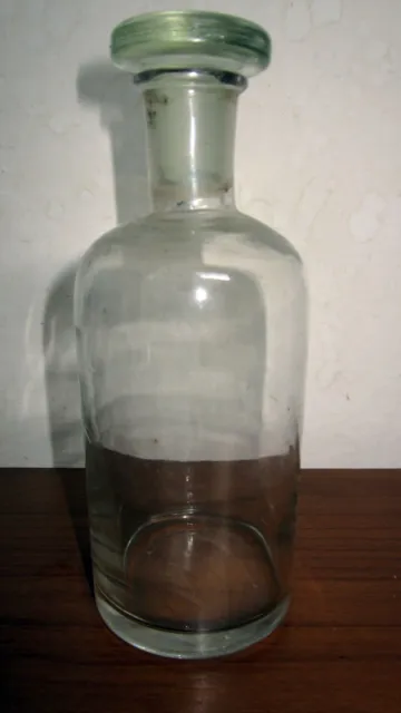 Bottiglia Flacone Laboratorio Chimico Vintage Con Tappo