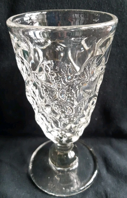 ANTIQUE VICTORIAN PRESSED Glass Rummer U-bowl Tavern Ale Goblet 175mm £ ...