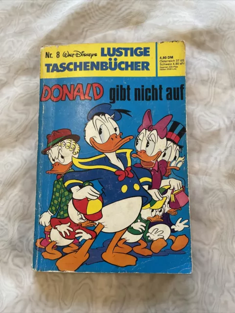 Walt Disneys Lustige Taschenbücher Nr. 8 Donald Gibt Nicht Auf  1980