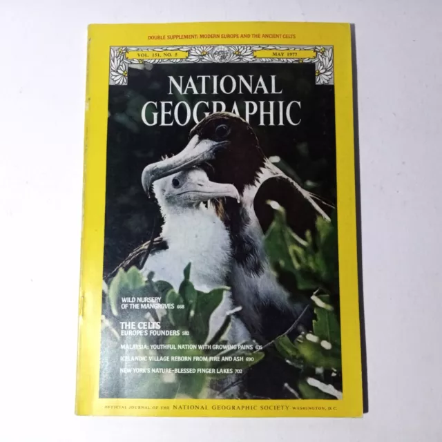 NATIONAL GEOGRAPHIC MAY 1977 Celts Malaysia Mangroves Vestmannseyjar 