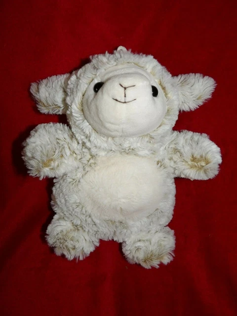 Doudou Peluche Marionnette Roda Rodadou Mouton Agneau Ecru Chiné