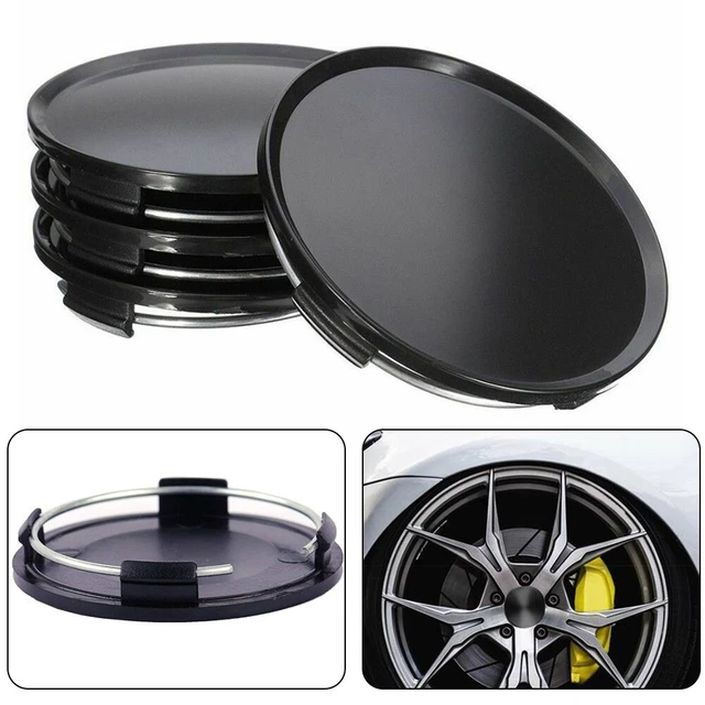 Lot de 4 couvercles anti-poussière de haute qualité 63 mm sans logo voiture mo