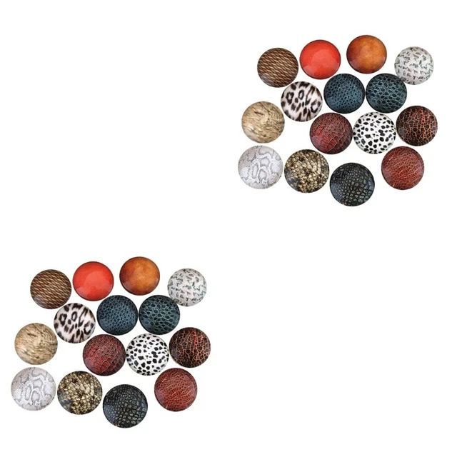 refrigerator sticker 2x Flatback Runde Perlen Oval Perlen Liefert Mosaik Liefert