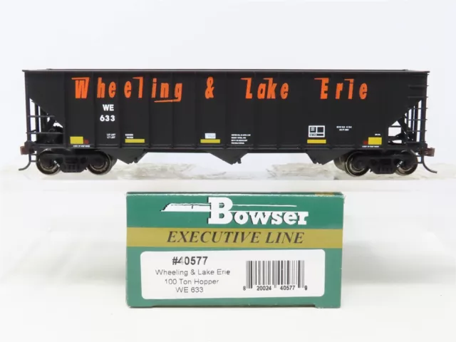 Escala HO Stewart Hobbies Bowser 40577 WE Wheeling & Lake Serie 3-Bay Hopper #633