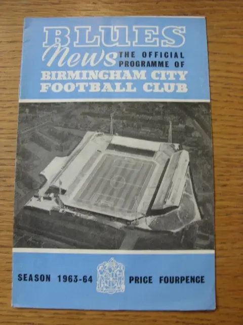 18/01/1964 Birmingham City v Burnley  (folded).