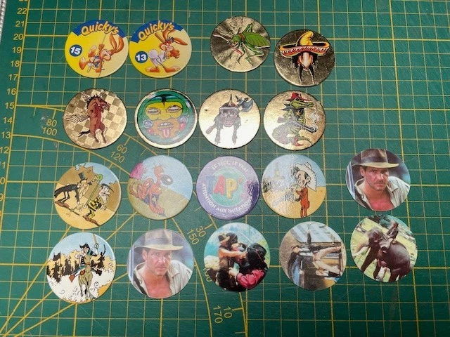 LOT DE POG'S Casper du N° 81 au N° 99 classique et fluo 1995 EUR 10,00