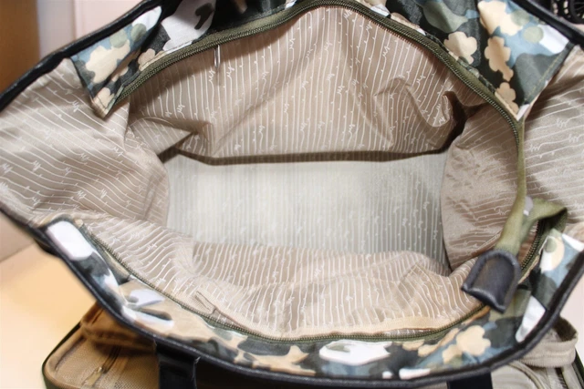 Samantha Brown Olive Geo Camo 2PC Set Carry On / Tote NEW Luggage S7655-35-2PC 23