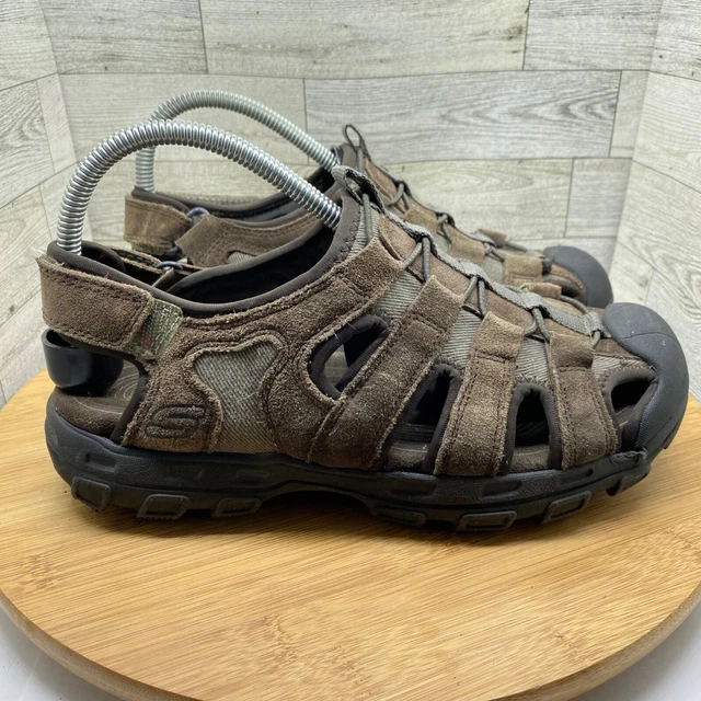 SKECHERS FISHERMAN SANDALS Mens 64641 Relaxed Fit Conifer Selmo Brown Sz 7 27.00 PicClick
