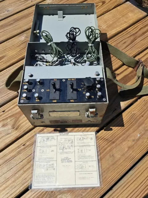 Inscom Electronics Test Set Telephone TS-420 C/U Lineman Box With Strap #271