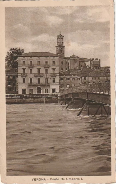 Vecchia Verona Ponte Re Umberto I Formato Piccolo Non Viaggiata
