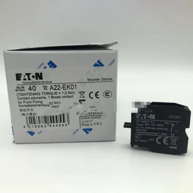 20pcs NEW A22-EK01 For Eaton Moeller Contact Block free shipping