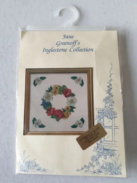 Jane Greenoff Christmas Rose Garland Inglestone Collection Cross Stitch Kit