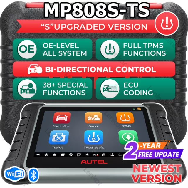 Autel MaxiPRO MP808S-TS Car Diagnostic Scanner Tool TPMS Programming Key Coding