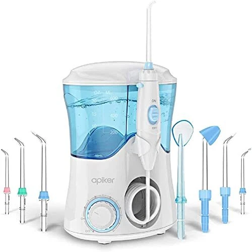 Jet Dentaire Hydropulseur Apiker 600ML Hydropulseur Dentaire Professionnel av...