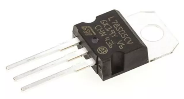 1 x STMicroelectronics L78S05CV Linear Voltage Regulator, 2A, 5 V 3-Pin, TO-220