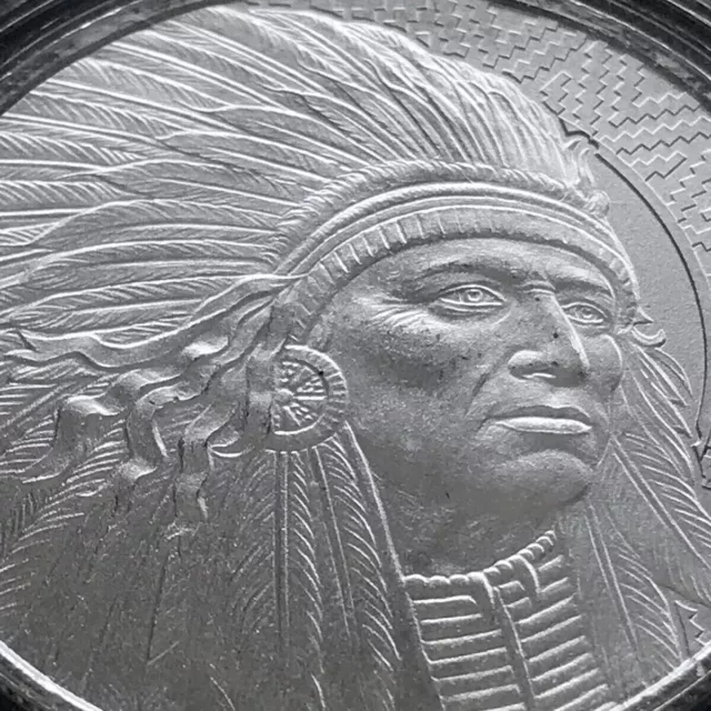 Lot of 10 GORGEOUS 1 oz .999 Fine Silver Lakota Buffalo Warrior Rounds
