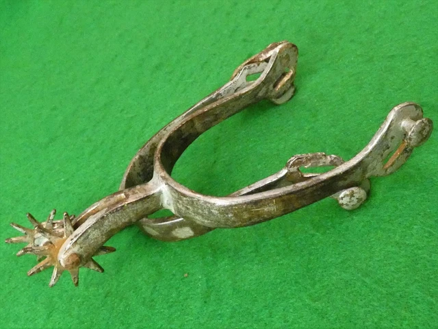 Vintage Pair Of Prison Made Cowboy Western Spurs Vintage Pair Of Prison Made Cowboy Western Spurs