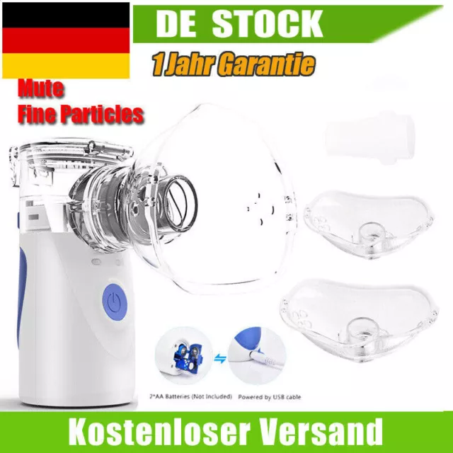 Inhalator Vernebler Inhalationsgerät USB Inhaliergerät für Erwachsene Kinder Neu